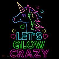 Let's Glow Crazy Glow Party 80s Retro Unicorn Costume Funny Coffee Mug thumb 5