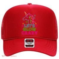 Let's Glow Crazy Glow Party 80s Retro Unicorn Costume Funny Hat thumb 0