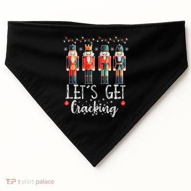 Lets Get Cracking Christmas Nutcracker Ballet USA-Made Doggie Bandana