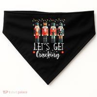 Lets Get Cracking Christmas Nutcracker Ballet USA-Made Doggie Bandana thumb 0