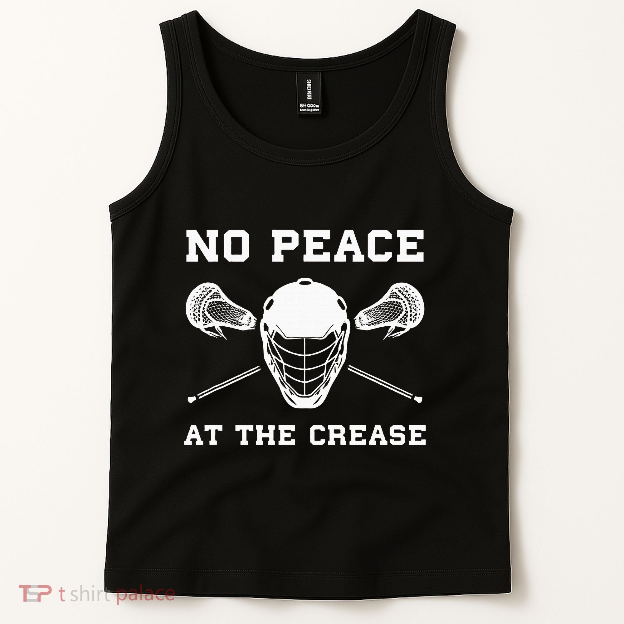 Lacrosse Goalie Crease Funny Lax Tank Top