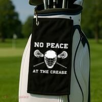 Lacrosse Goalie Crease Funny Lax Golf Towel thumb 2