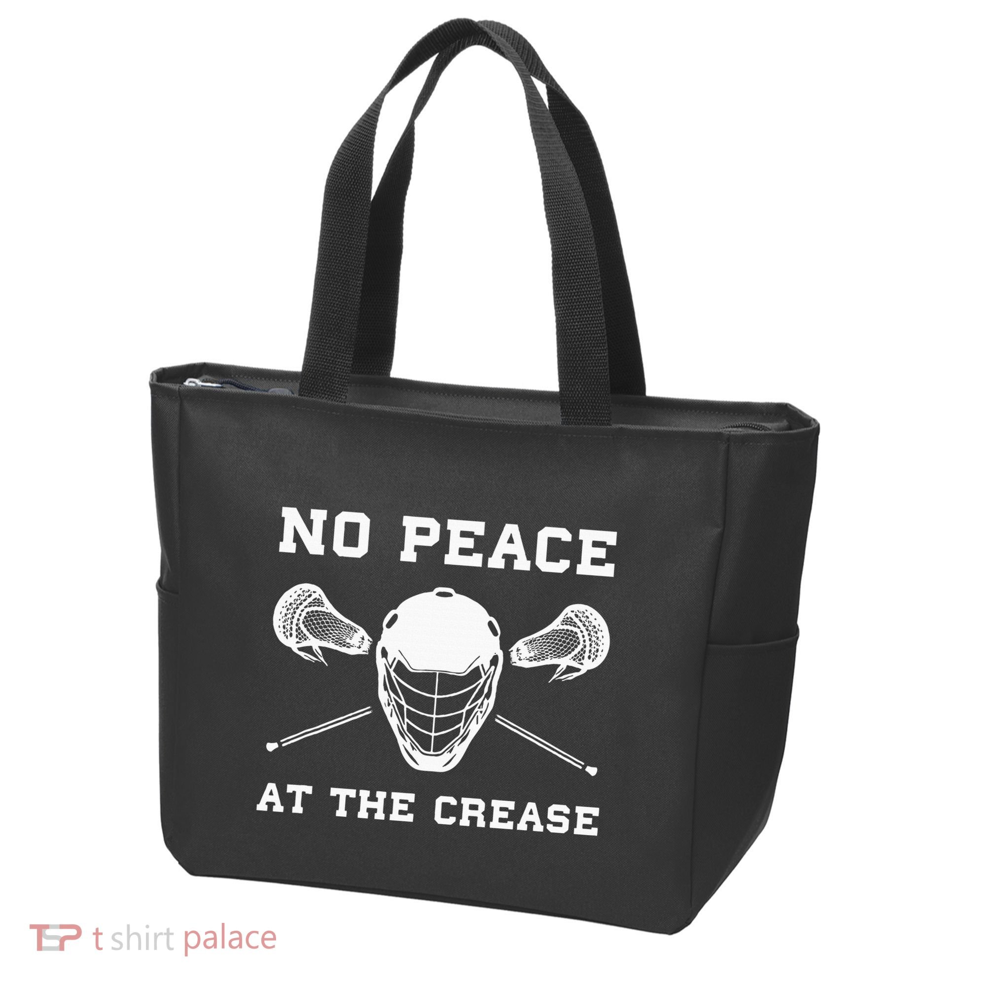 Lacrosse Goalie Crease Funny Lax Tote Bag