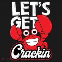 Let's Get Crackin Cute Gift Funny Crab Eater Seafood Lover Crab Boil Meaningful Doggie Tank thumb 4