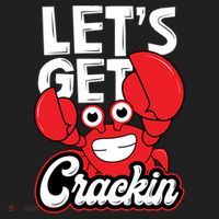 Let's Get Crackin Cute Gift Funny Crab Eater Seafood Lover Crab Boil Meaningful Hat thumb 2
