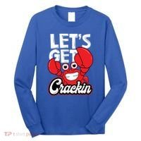 Let's Get Crackin Cute Gift Funny Crab Eater Seafood Lover Crab Boil Meaningful Long Sleeve Shirt thumb 0