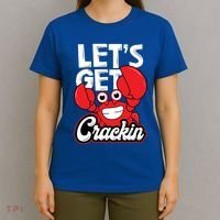Let's Get Crackin Cute Gift Funny Crab Eater Seafood Lover Crab Boil Meaningful T-Shirt thumb 4