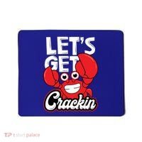 Let's Get Crackin Cute Gift Funny Crab Eater Seafood Lover Crab Boil Meaningful Mousepad thumb 0