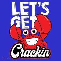 Let's Get Crackin Cute Gift Funny Crab Eater Seafood Lover Crab Boil Meaningful Baby Bodysuit thumb 2