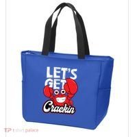 Let's Get Crackin Cute Gift Funny Crab Eater Seafood Lover Crab Boil Meaningful Tote Bag thumb 3