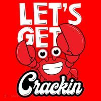 Let's Get Crackin Cute Gift Funny Crab Eater Seafood Lover Crab Boil Meaningful Santa Hat thumb 1