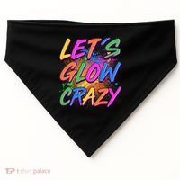 Let's Glow Crazy USA-Made Doggie Bandana thumb 0