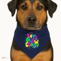 Lets Glow Crazy USA-Made Doggie Bandana thumb 1