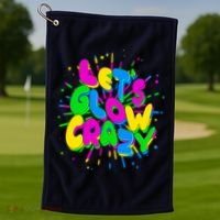 Lets Glow Crazy Golf Towel thumb 1