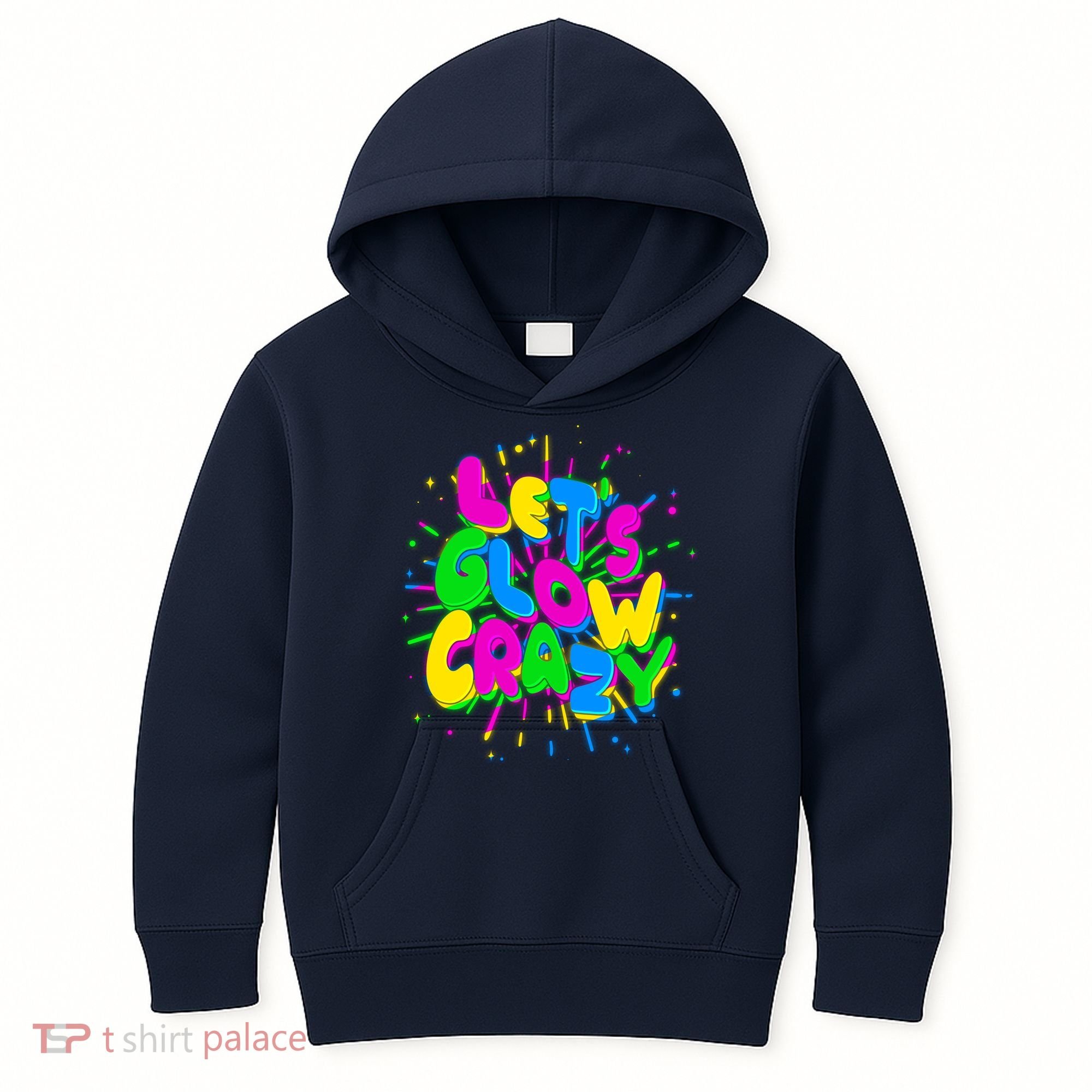 Lets Glow Crazy Kids Hoodie