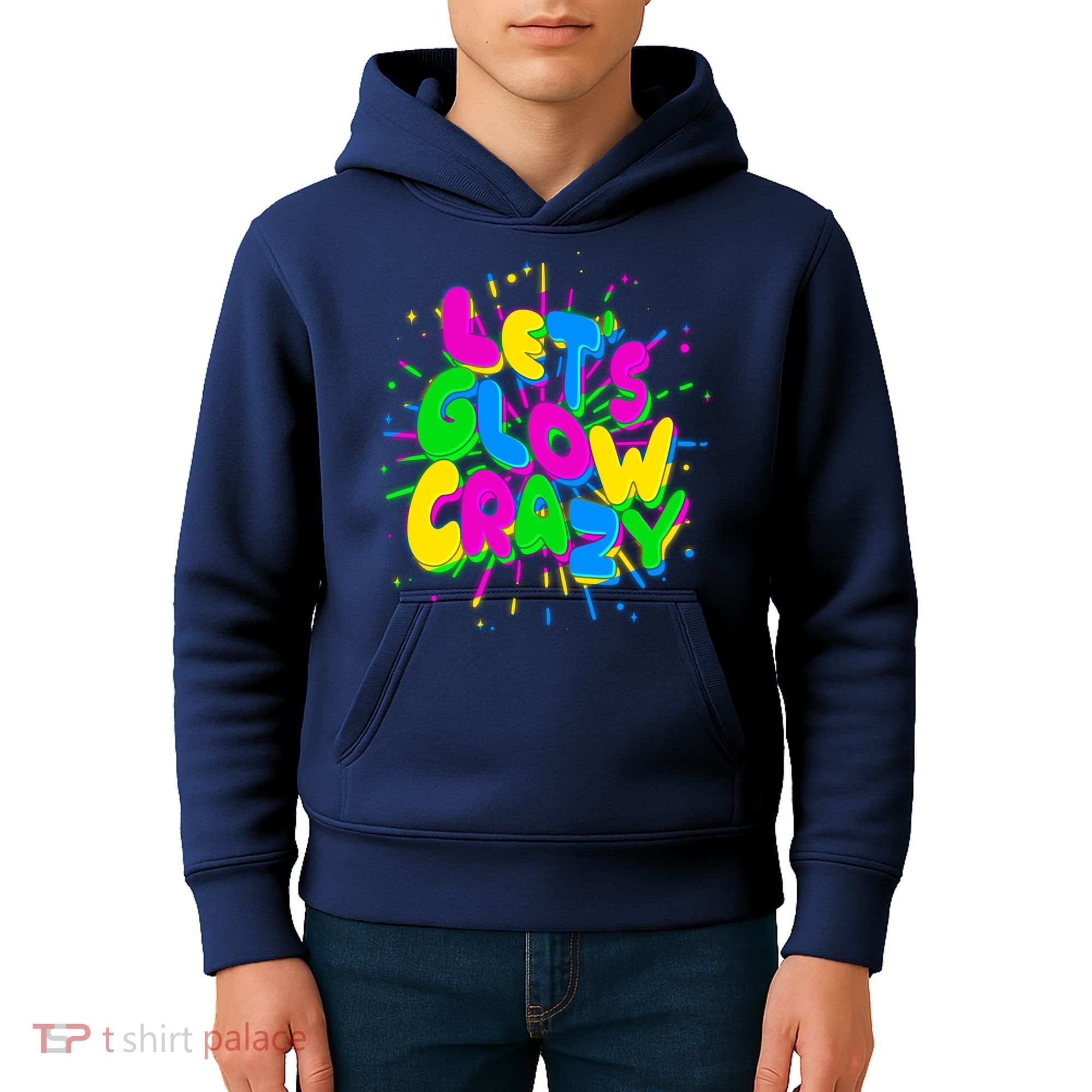 Lets Glow Crazy Kids Hoodie