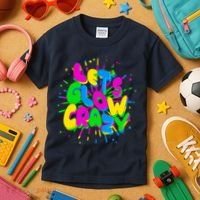 Lets Glow Crazy Kids T-Shirt thumb 3