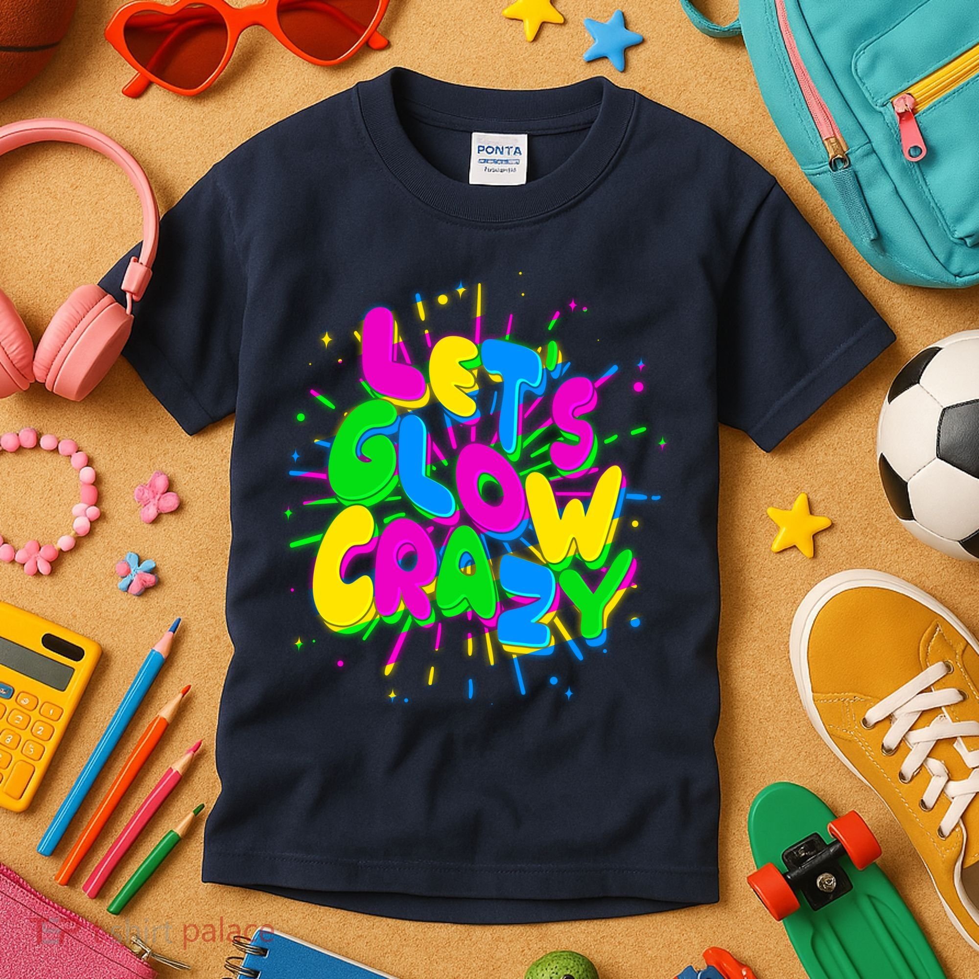 Lets Glow Crazy Kids T-Shirt