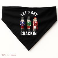 Let's Get Cracking Christmas Nutcracker Ballet Festive Gift USA-Made Doggie Bandana thumb 0