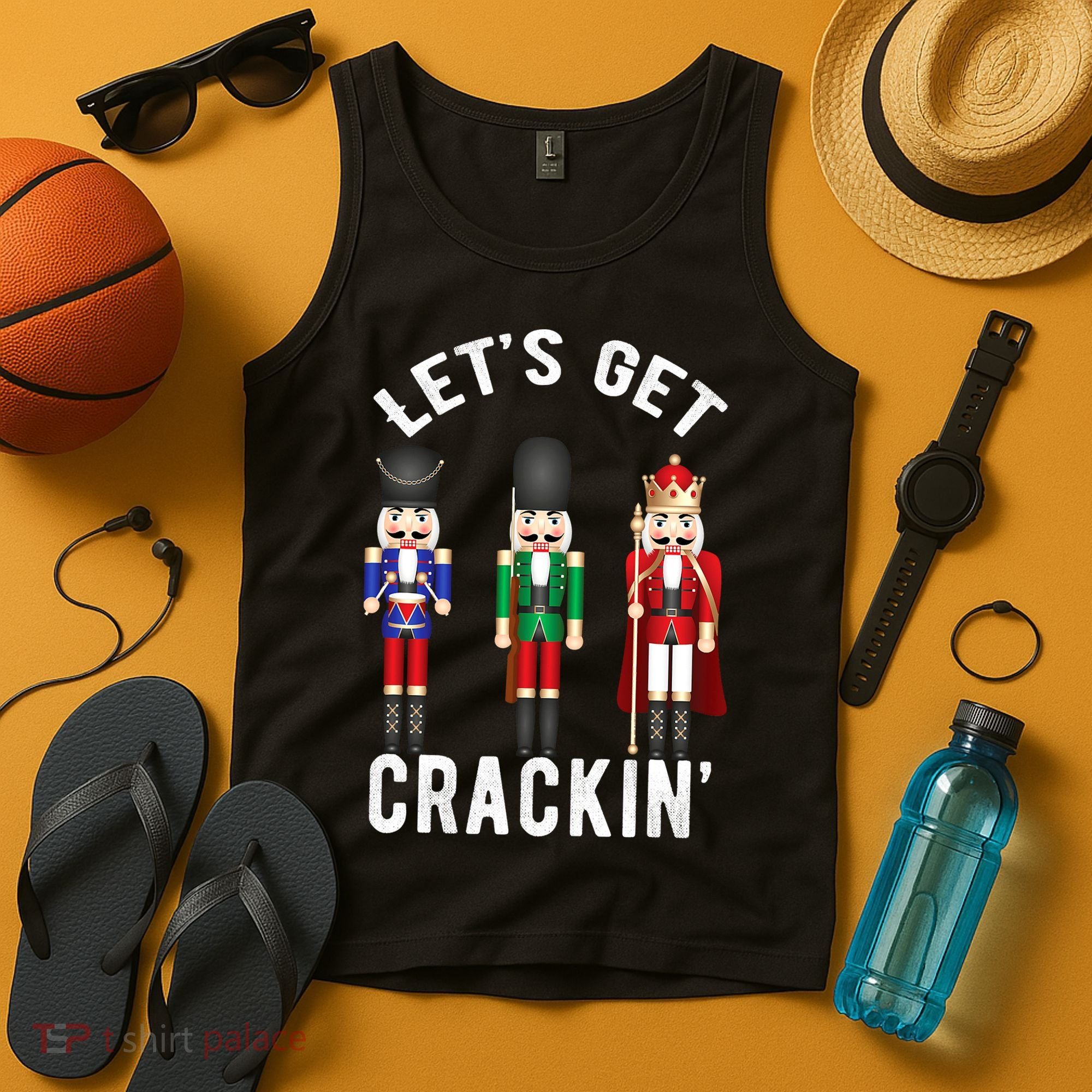 Let's Get Cracking Christmas Nutcracker Ballet Festive Gift Tank Top