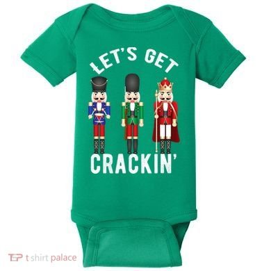 Let's Get Cracking Christmas Nutcracker Ballet Festive Gift Baby Bodysuit