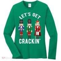 Let's Get Cracking Christmas Nutcracker Ballet Festive Gift Women's Long Sleeve Shirt thumb 0