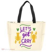 Let's Get Cray Mardi Gras Lobster Tote Bag thumb 0