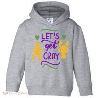 Let's Get Cray Mardi Gras Lobster Toddler Hoodie thumb 0