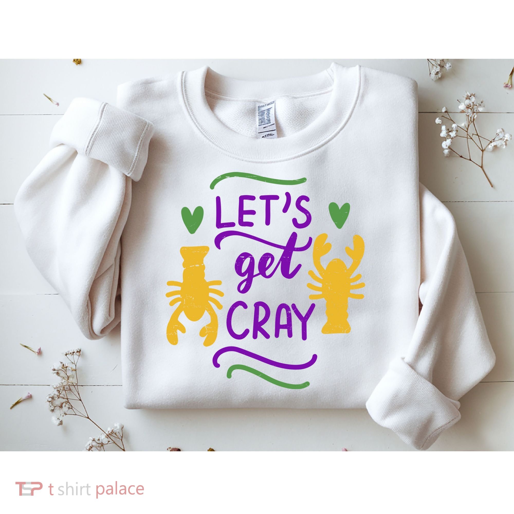 Let's Get Cray Mardi Gras Lobster Sweatshirt