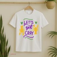 Let's Get Cray Mardi Gras Lobster T-Shirt thumb 2
