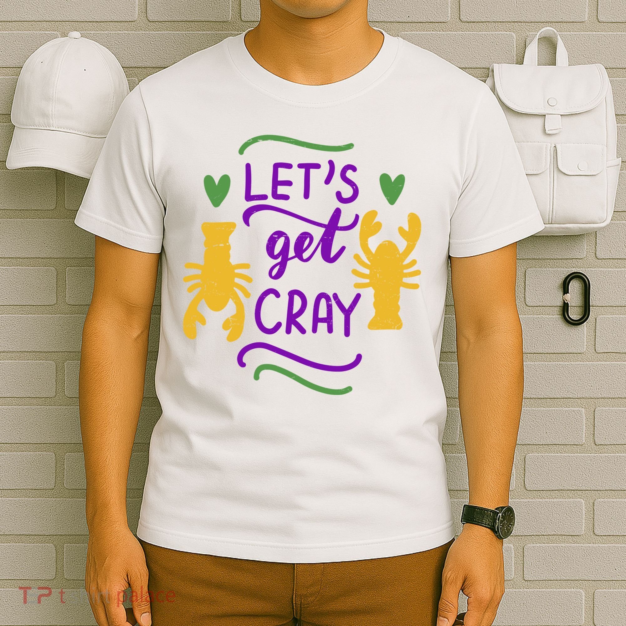 Let's Get Cray Mardi Gras Lobster T-Shirt