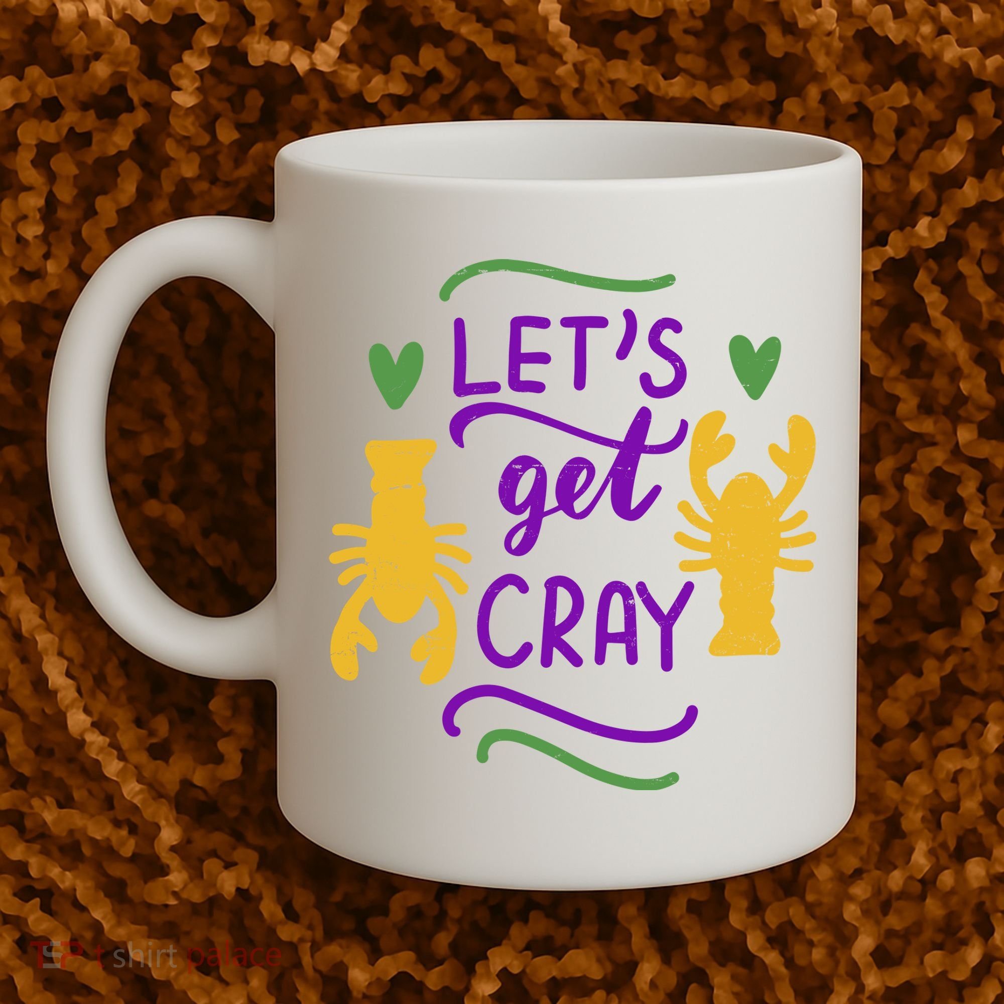 Let's Get Cray Mardi Gras Lobster Coffee Mug