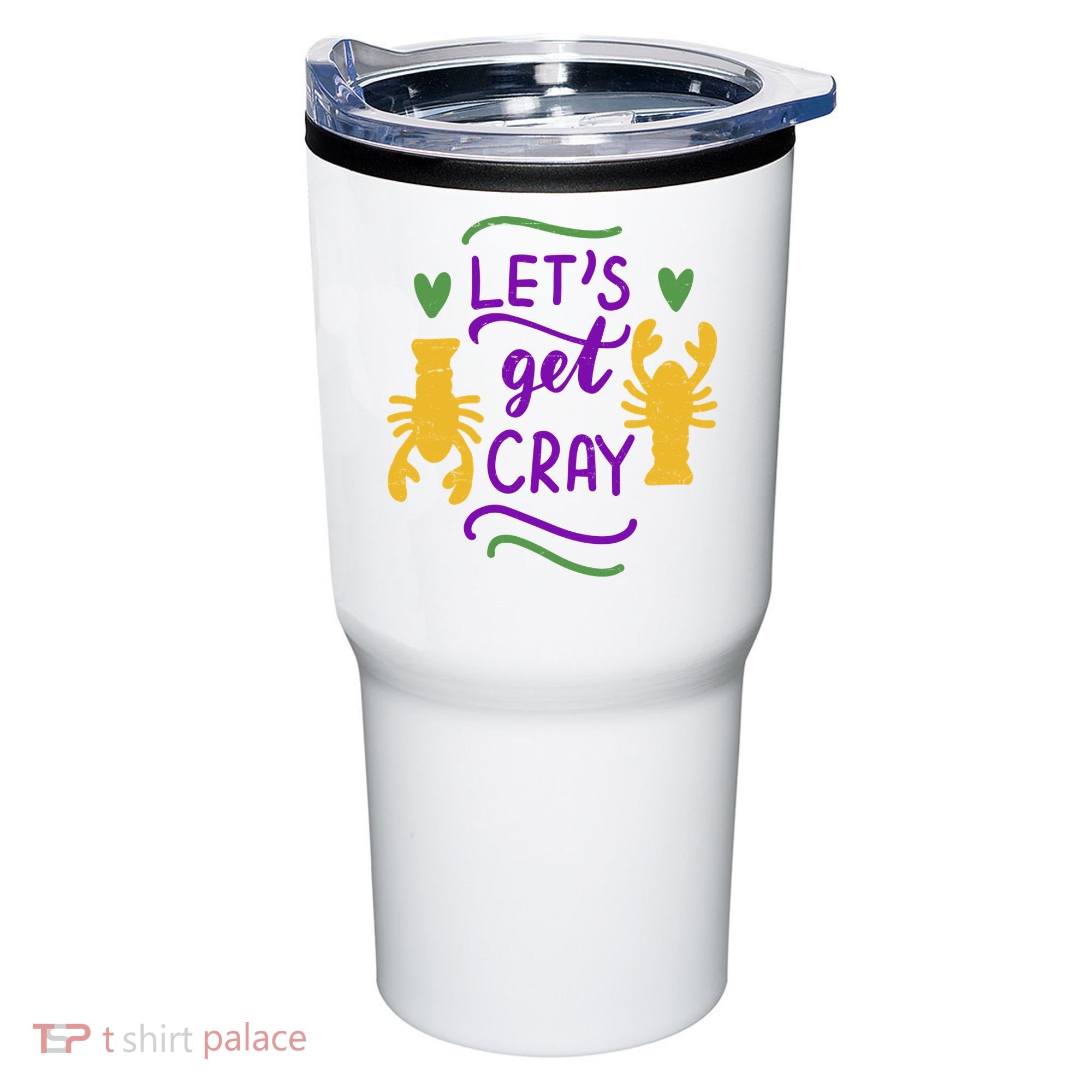 Let's Get Cray Mardi Gras Lobster Tumbler