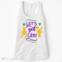 Let's Get Cray Mardi Gras Lobster Women's Tank Top thumb 0