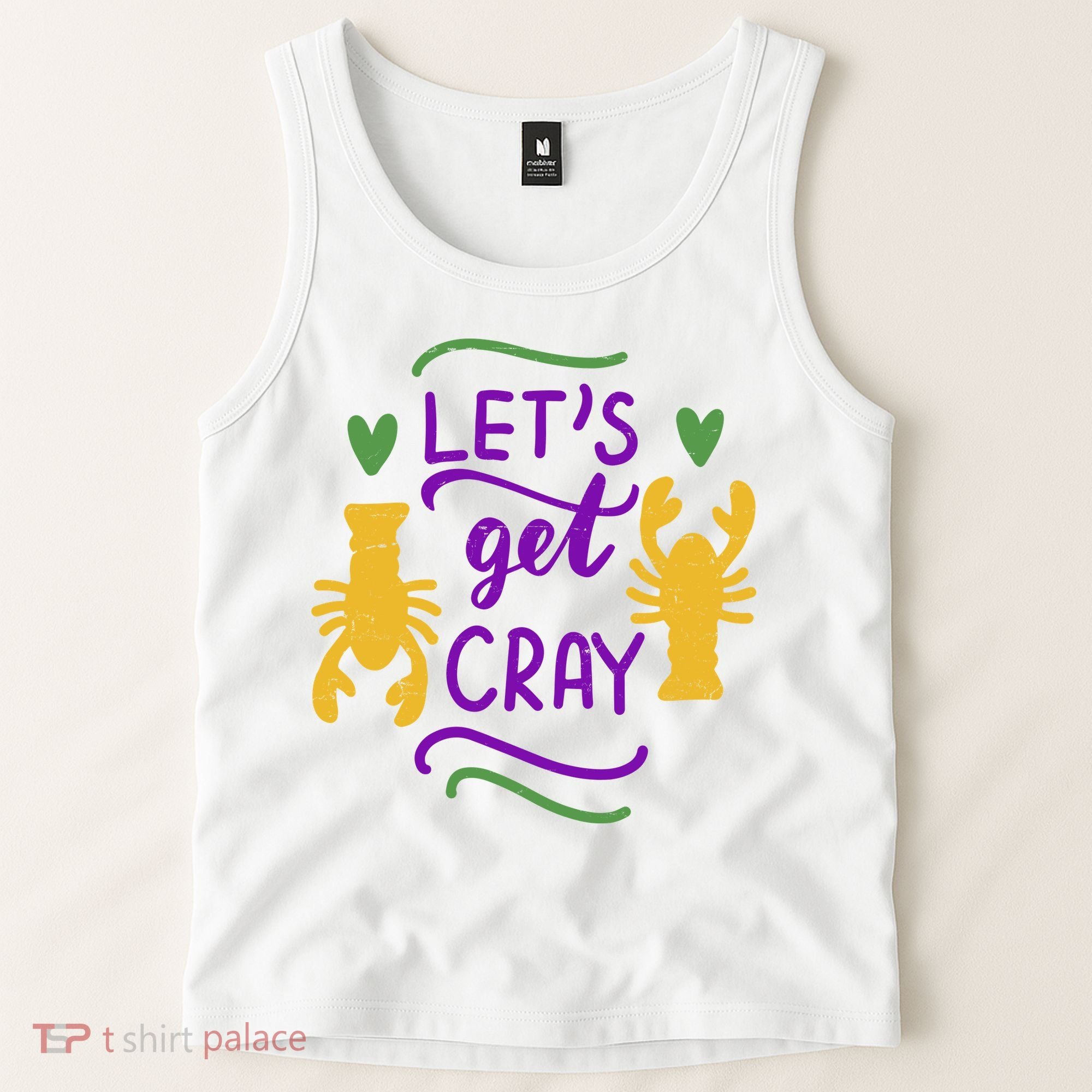 Let's Get Cray Mardi Gras Lobster Tank Top