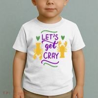 Let's Get Cray Mardi Gras Lobster Toddler T-Shirt thumb 2