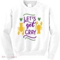 Let's Get Cray Mardi Gras Lobster Kids Sweatshirt thumb 0
