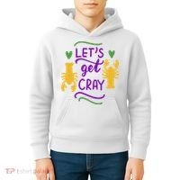 Let's Get Cray Mardi Gras Lobster Kids Hoodie thumb 4