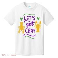 Let's Get Cray Mardi Gras Lobster Kids T-Shirt thumb 0