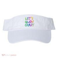 Let's Glow Crazy Shirt Neon Glow Dance Party Visor thumb 0