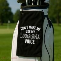 Louisiana Gift Cajun Southern Accent Golf Towel thumb 2