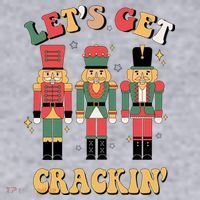 Lets Get Crackin Funny Christmas Women's Sweatshirt thumb 2
