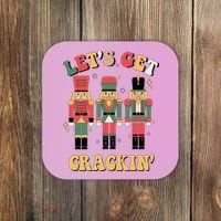 Lets Get Crackin Funny Christmas Coaster thumb 0