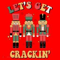 Lets Get Crackin Funny Christmas Santa Hat thumb 1