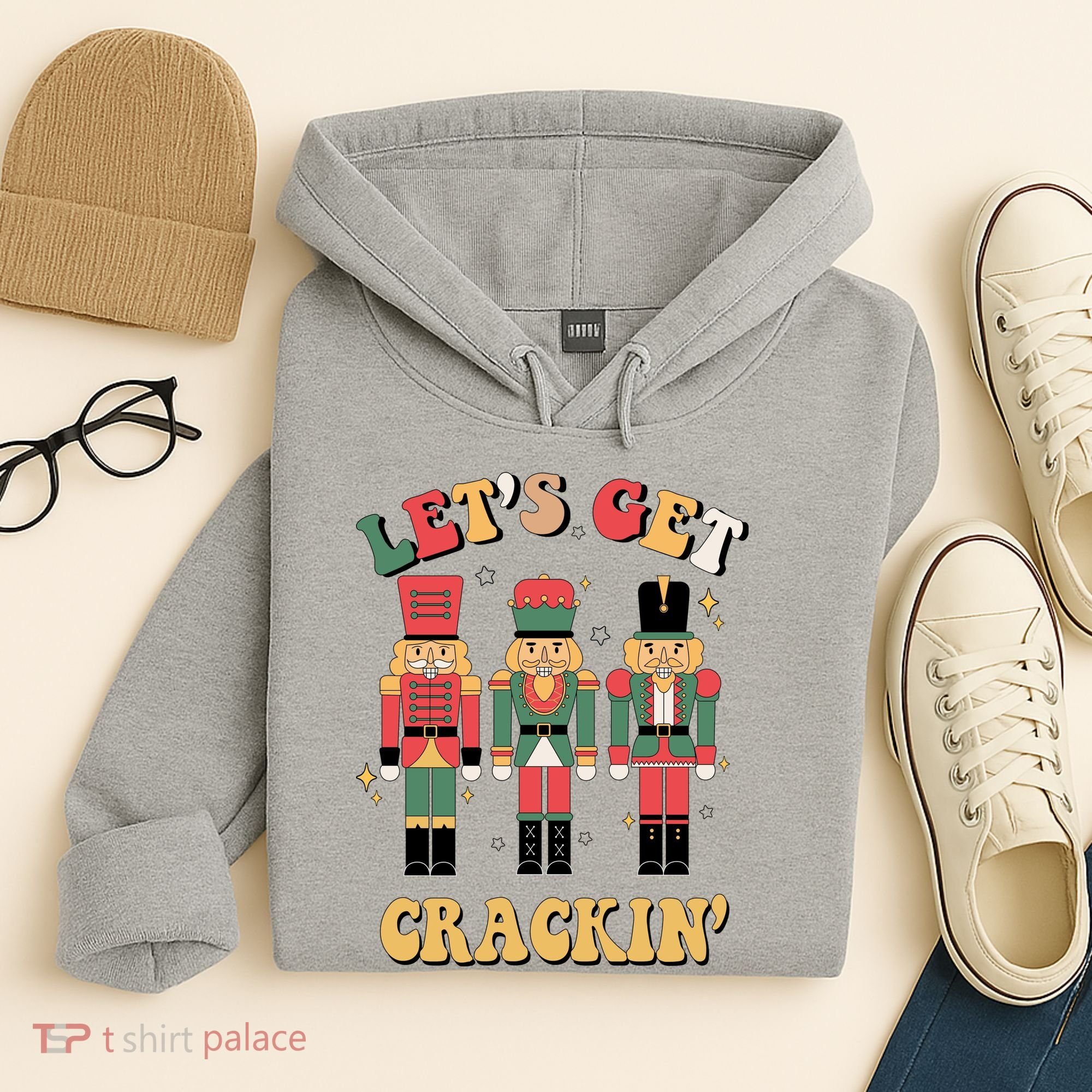 Lets Get Crackin Funny Christmas Hoodie