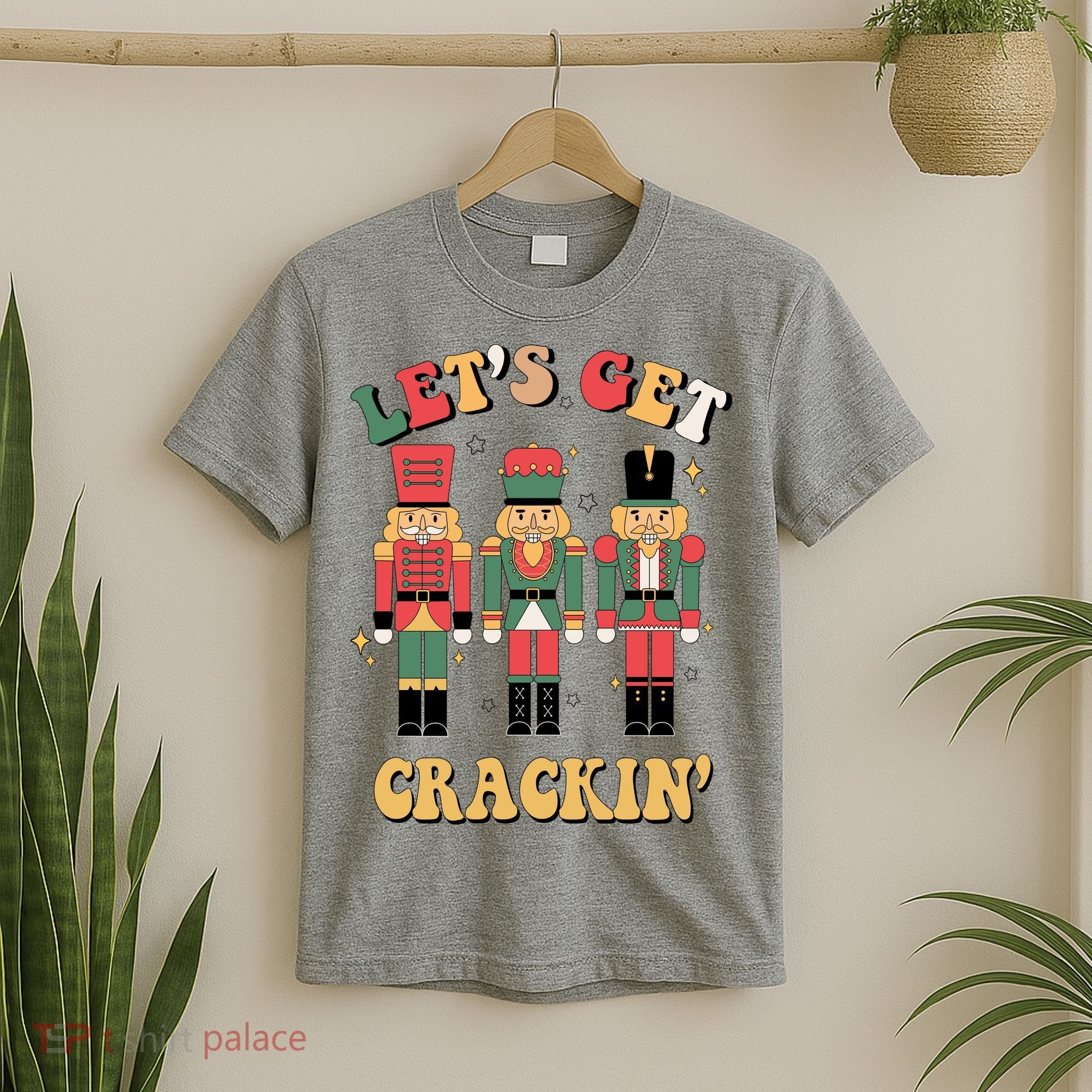 Lets Get Crackin Funny Christmas T-Shirt