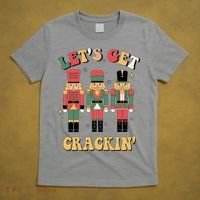 Lets Get Crackin Funny Christmas T-Shirt thumb 5