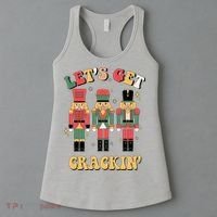 Lets Get Crackin Funny Christmas Women's Tank Top thumb 3