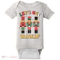 Lets Get Crackin Funny Christmas Baby Bodysuit thumb 0