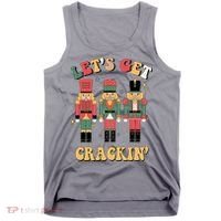 Lets Get Crackin Funny Christmas Tank Top thumb 0